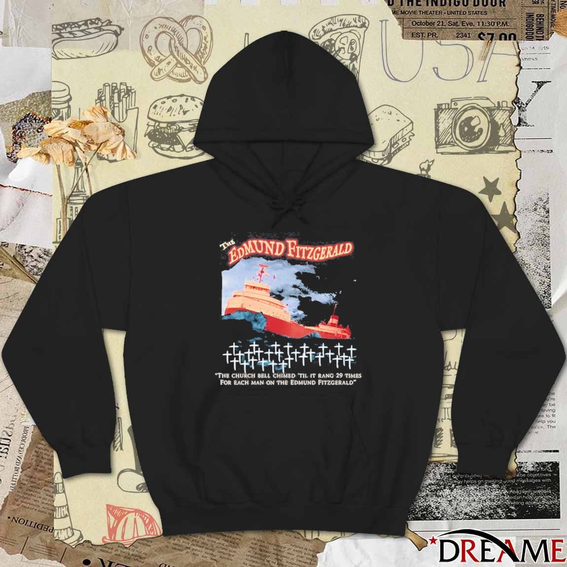 The Edmund Fitzgerald The Church Bell Chimed ‘Til It Rang 29 Times For Each Man On The Edmund Fitzgerald 2025 t-shirt
