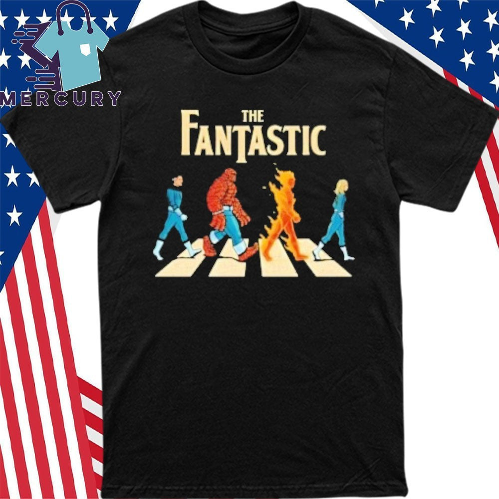 The Fantastic Four Superhero Team Walking Shirt