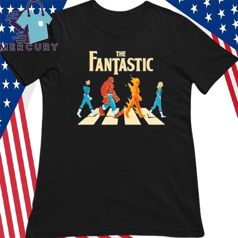The Fantastic Four Superhero Team Walking Shirt