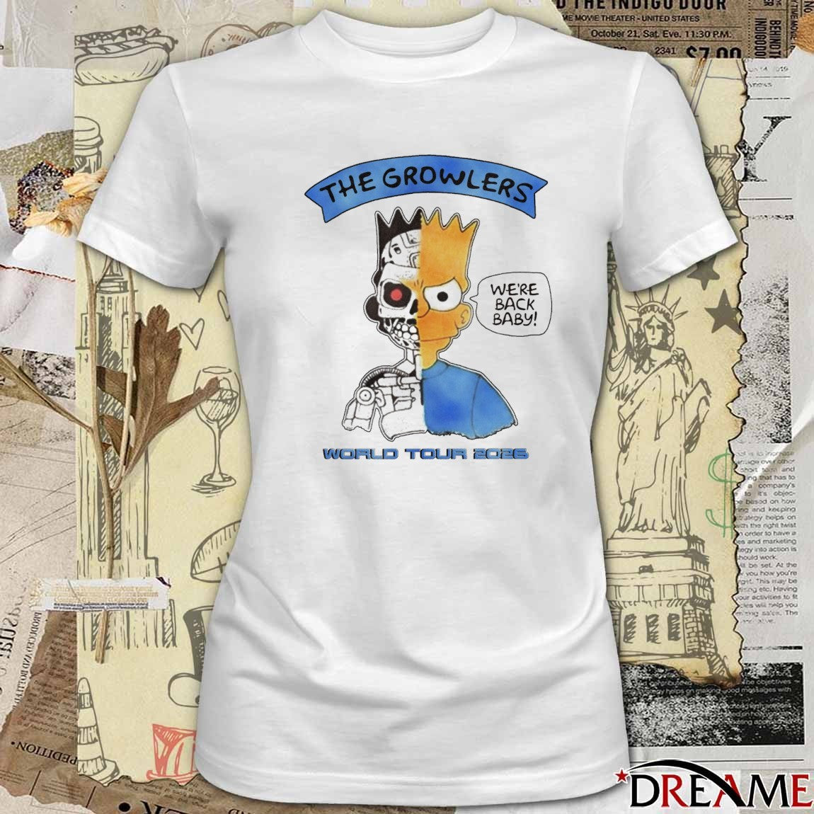 The Growlers World Tour 2026 We’re Back, Baby t-shirt