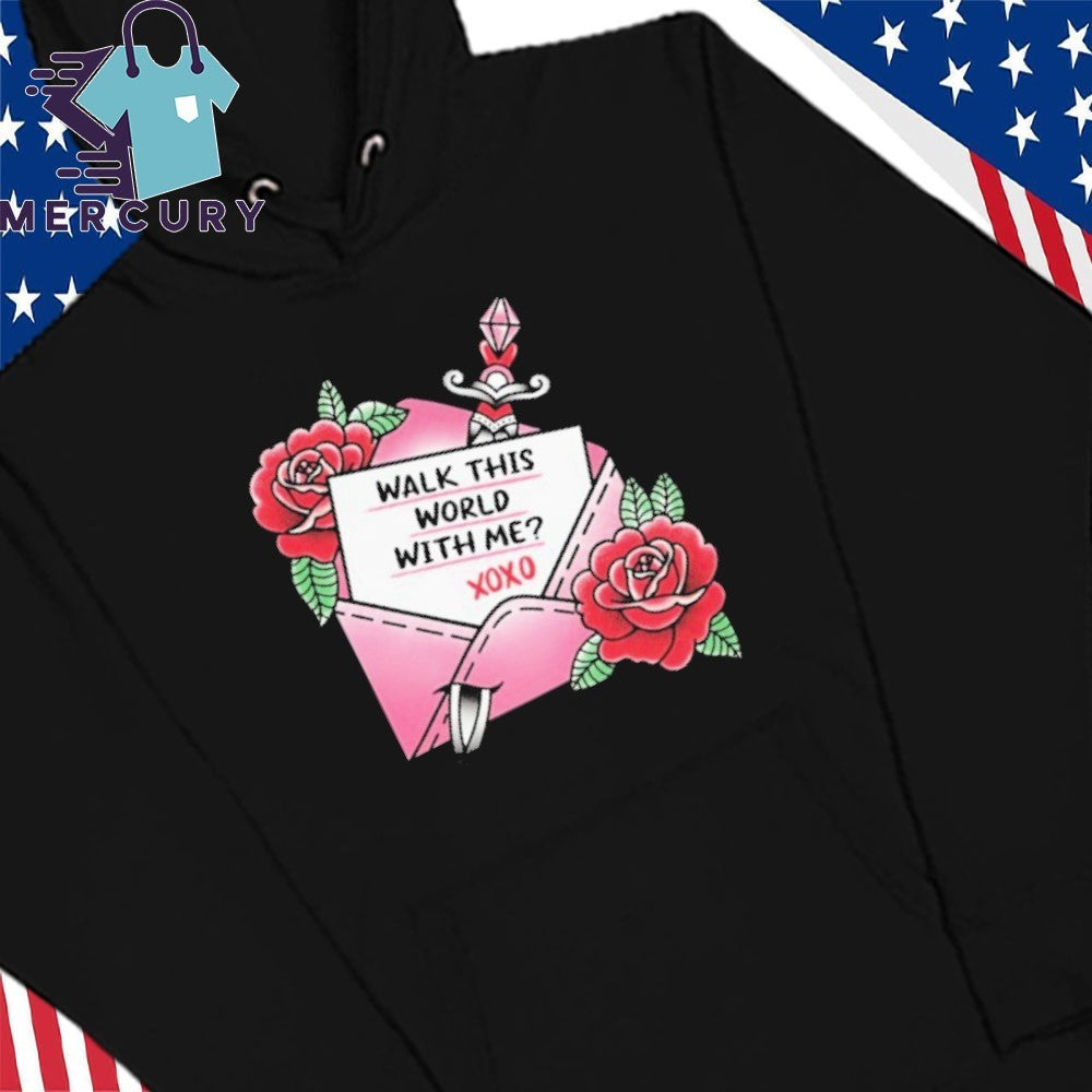 The Home Team Love Letter Walk The World Wite Me Shirt