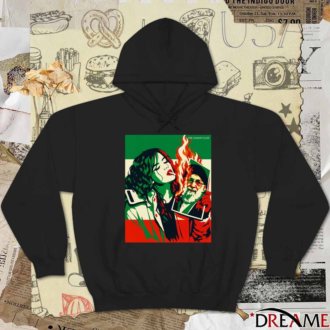 The Legion Club Iran Revolution 2026 Painting Poster t-shirt
