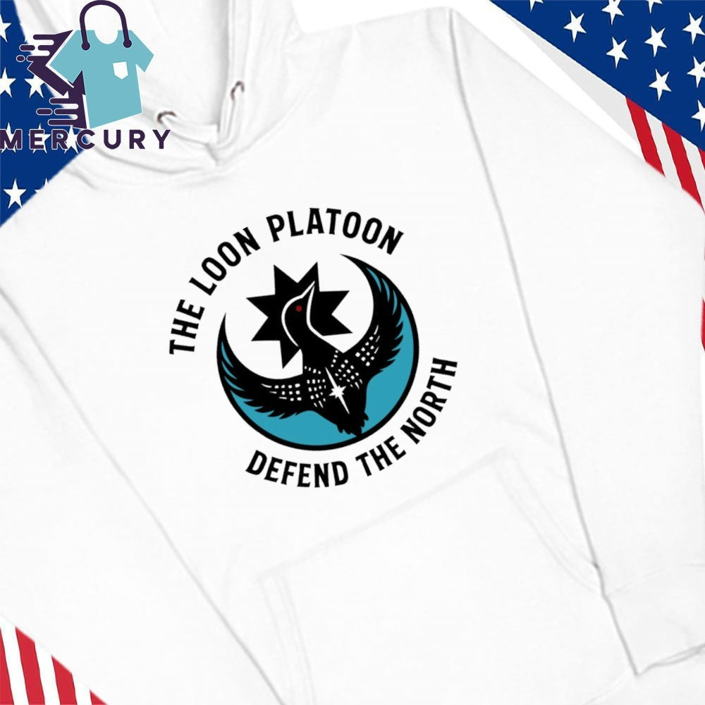 The Loon Platoon Defend The North Rebel Loon Platoon Minnesota Shirt