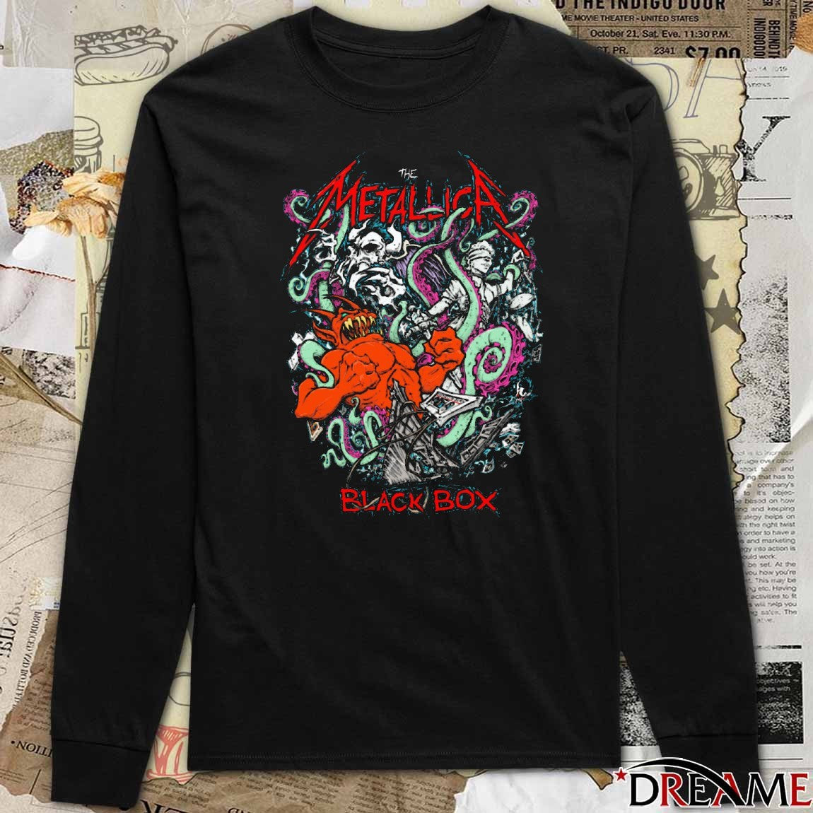 The Metallica Black Box Eruption 2025 Fanart t-shirt