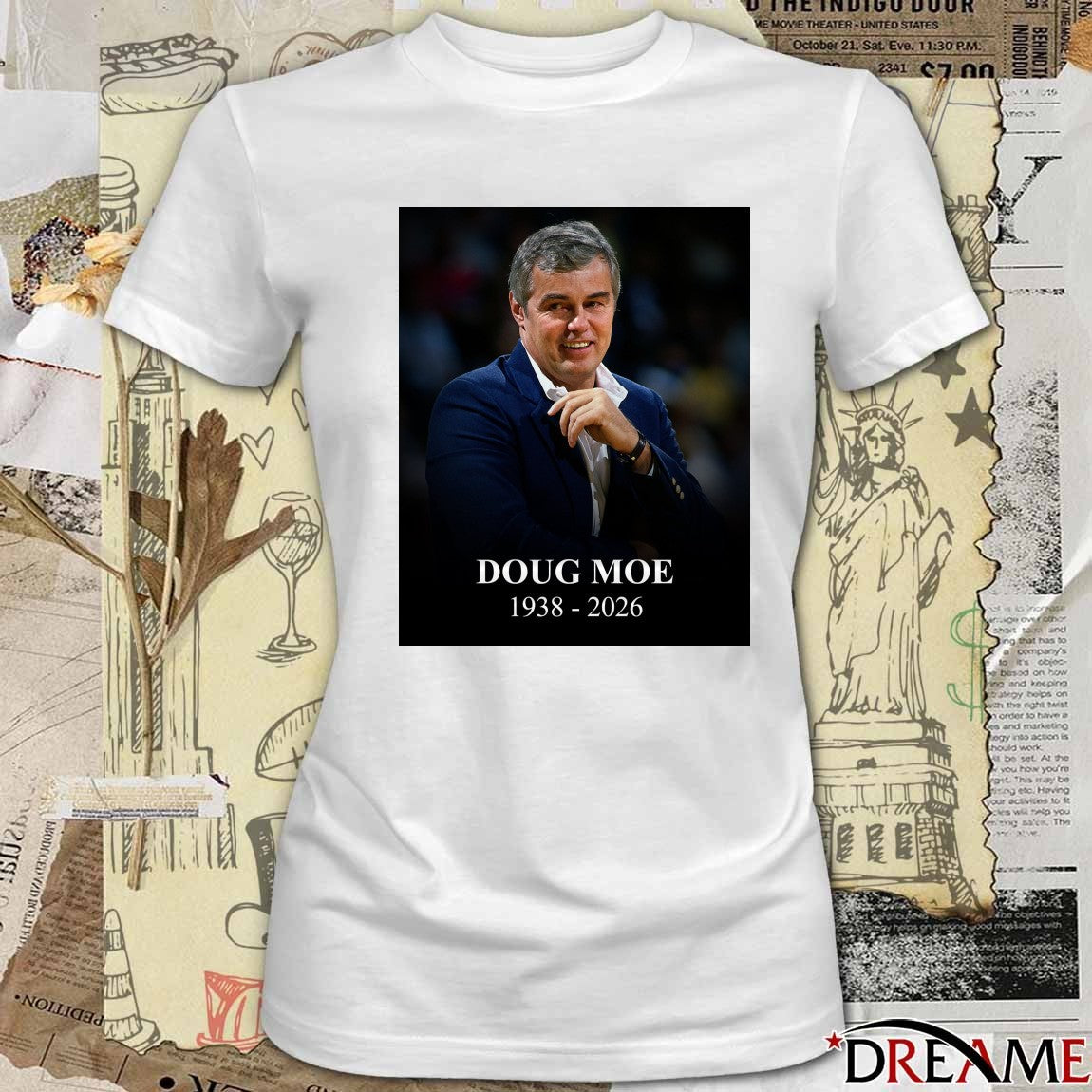 The NBA mourns the passing of Doug Moe 1938-2026 t-shirt