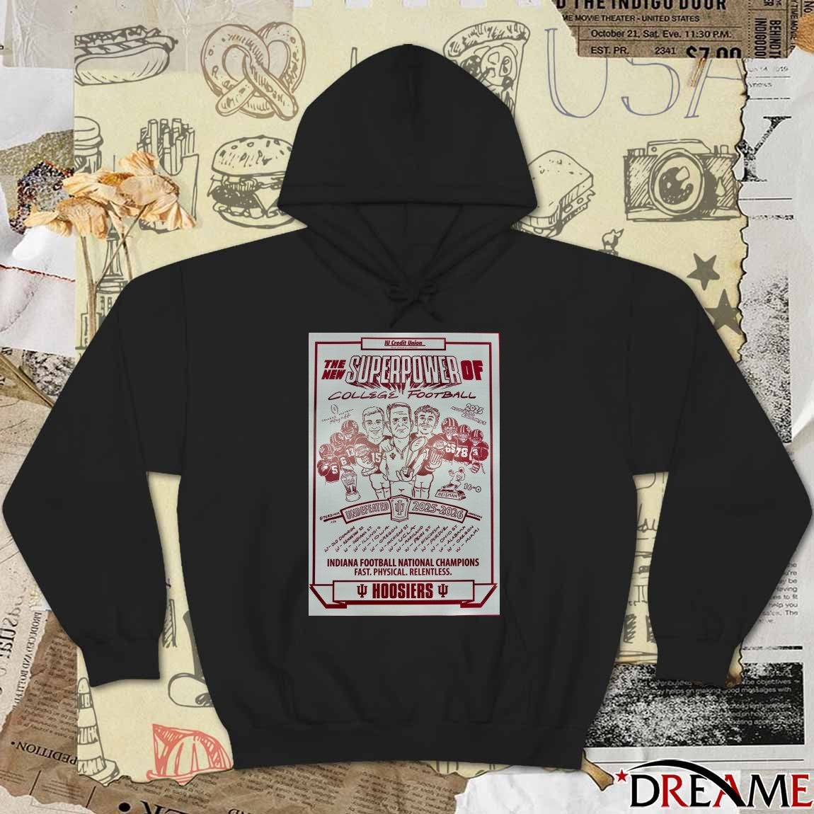 The New Superpower Of College Football Indiana Football National Champions 2025-2026 Poster t-shirt