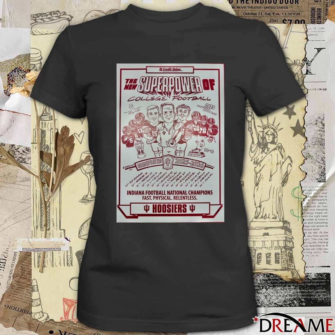 The New Superpower Of College Football Indiana Football National Champions 2025-2026 Poster t-shirt