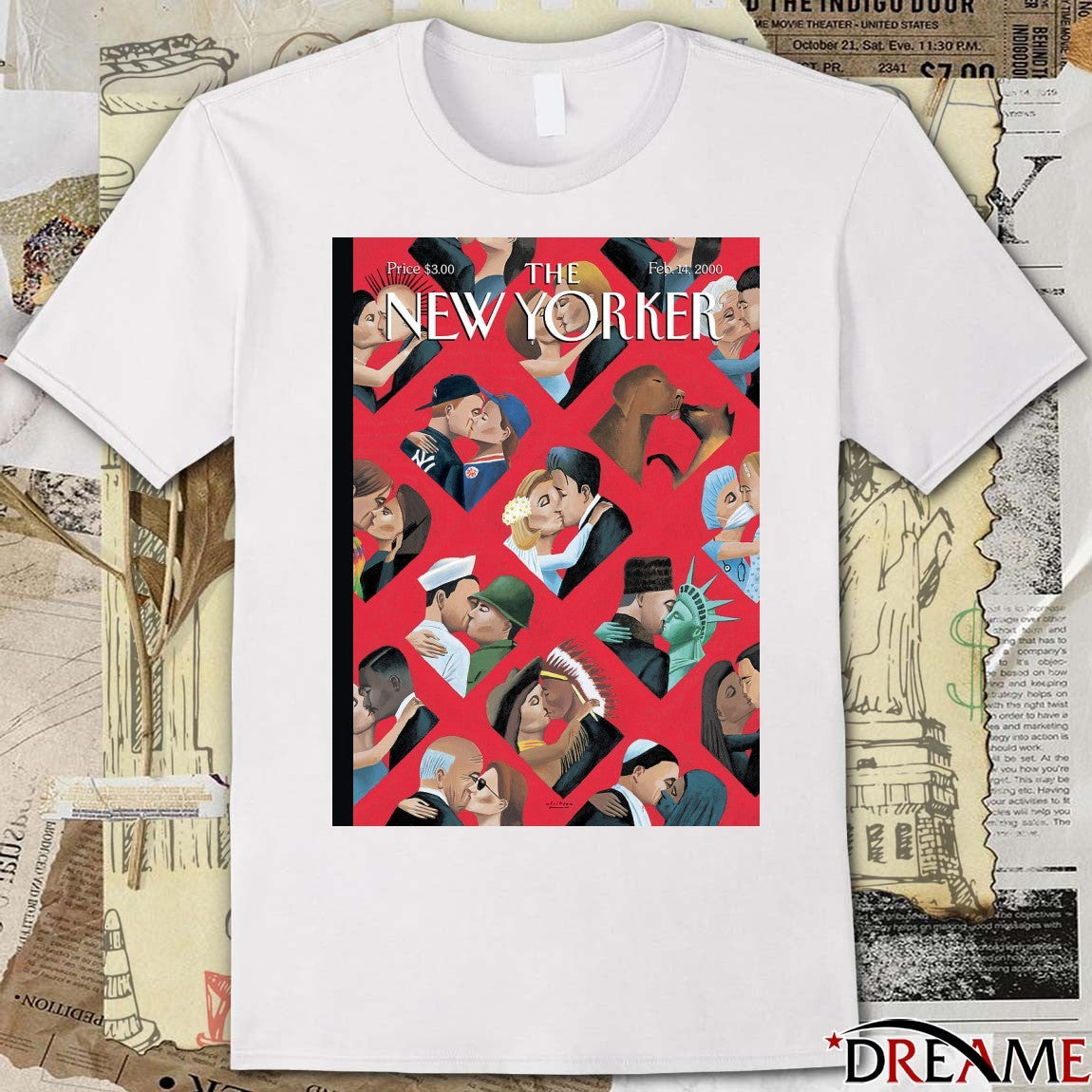 The New Yorker Feb 14 2000 Love is love Poster t-shirt