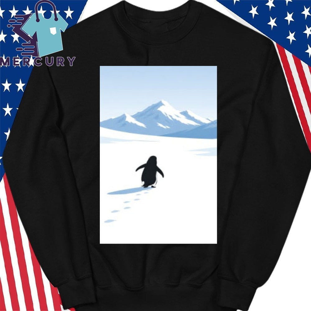 The Penguin Headed for The Mountains Shirt