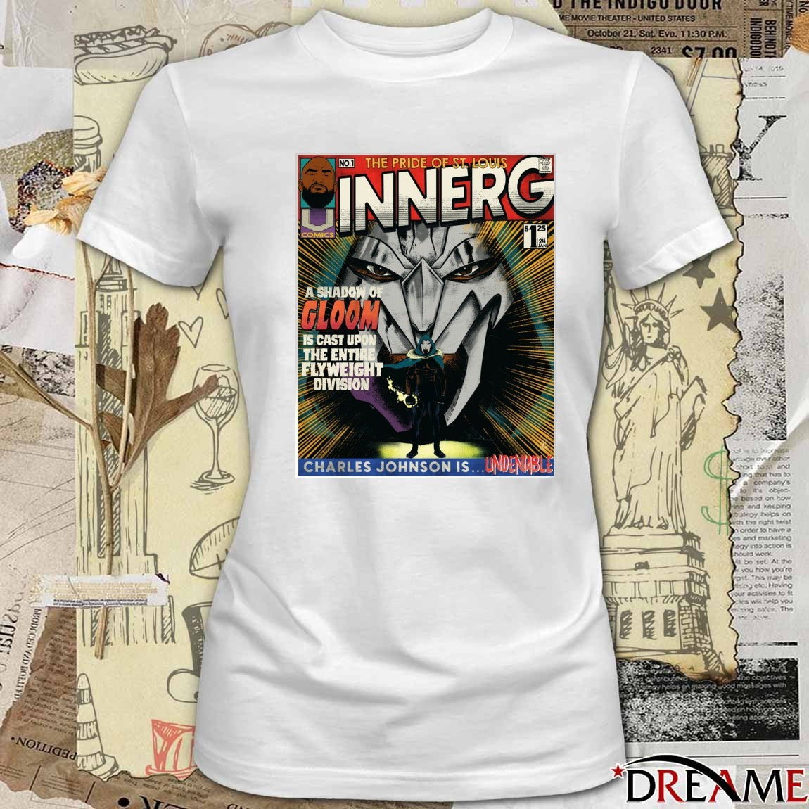 The Pride Of St Louis Innerg A Shadow Of Gloom Is Cast Upon The Entire Flyweight Division Poster t-shirt