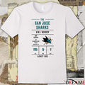 The San Jose Sharks NHL Hockey Sap Center 119 9 1 Admit One t-shirt