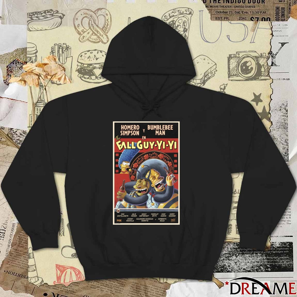 The Simpsons The Fall Guy-Yi-Yi Homer Simpson Bumblebee Man Poster t-shirt