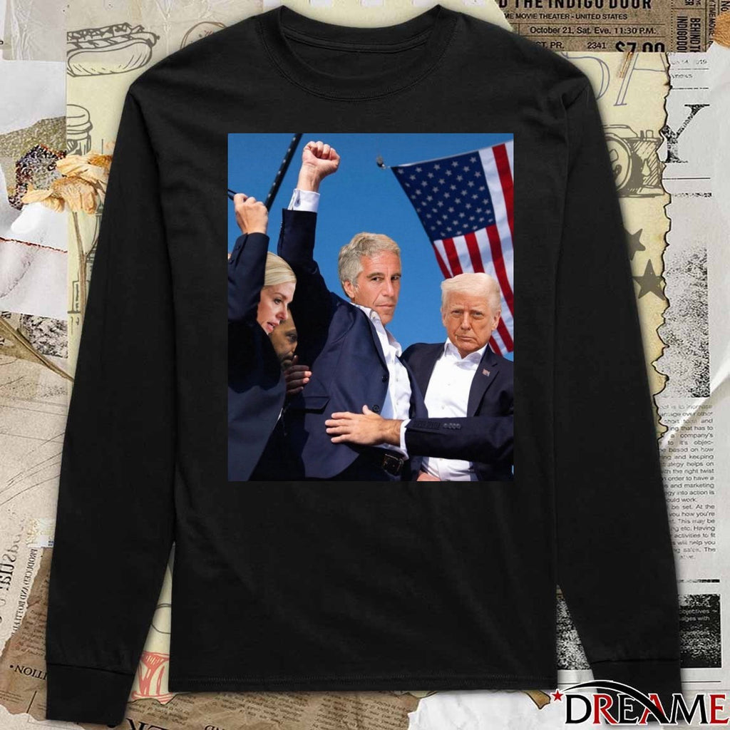 The United States Is Ruled By A Pedo Elite Donald Trump and Jeffrey Epstein t-shirt