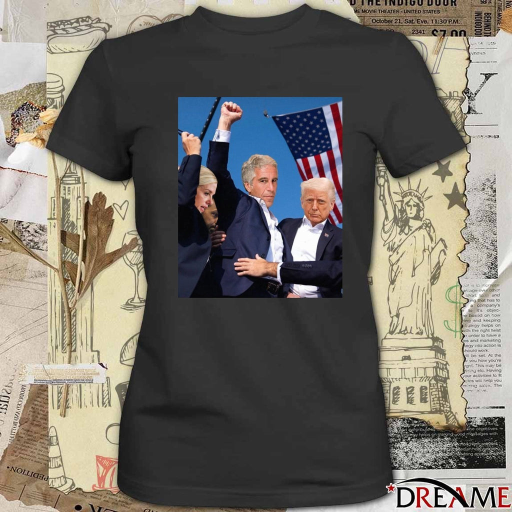 The United States Is Ruled By A Pedo Elite Donald Trump and Jeffrey Epstein t-shirt