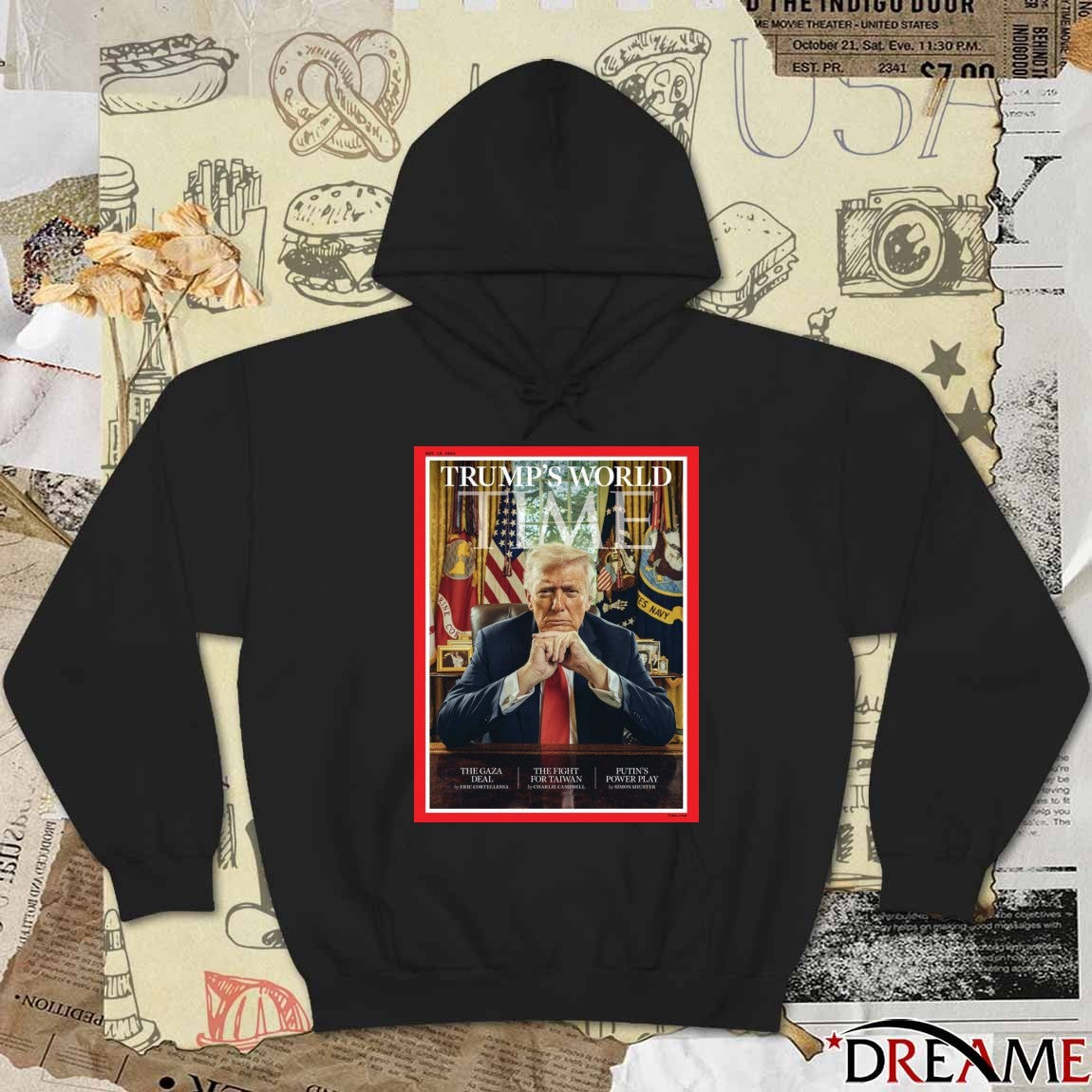 The White House Trump’s World So Happy To Be Living In It 2025 Poster t-shirt