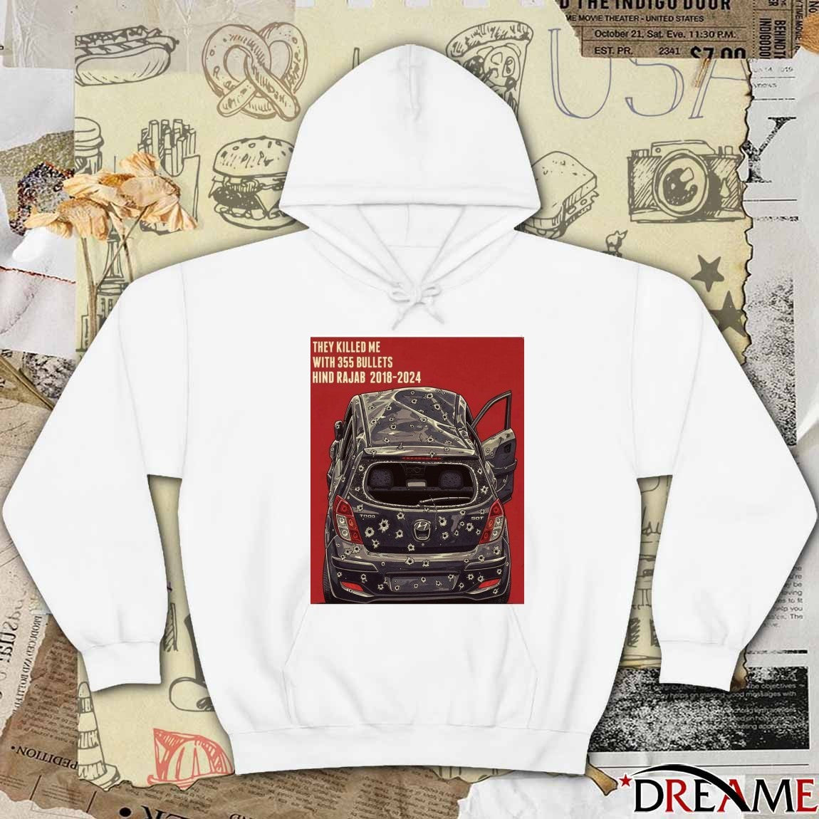 They Killed Me With 355 Bullets Hind Rajab 2018-2024 Poster t-shirt