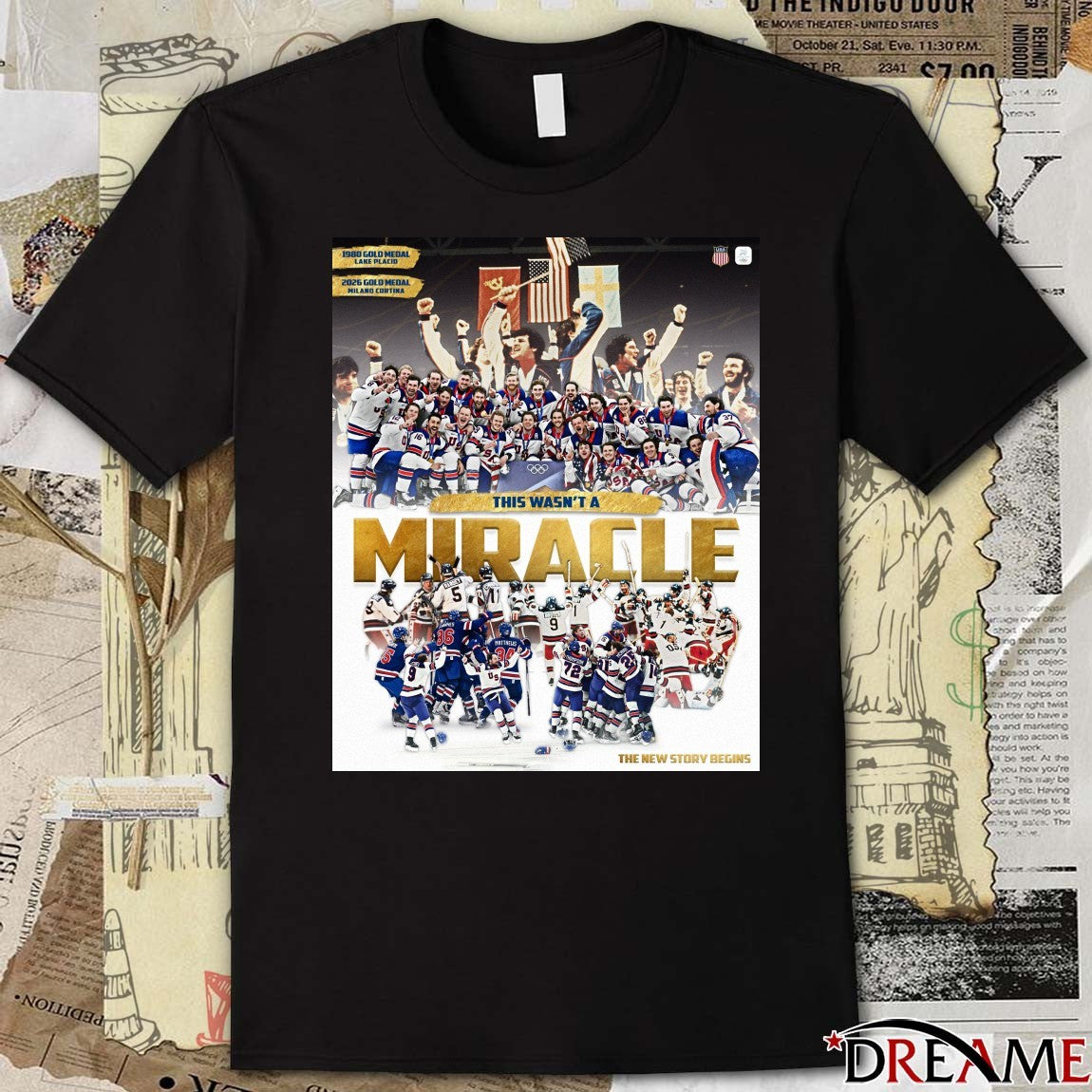 This Wasn’t A Miracle 1980-2026 Gold Medal The New Story Begins t-shirt