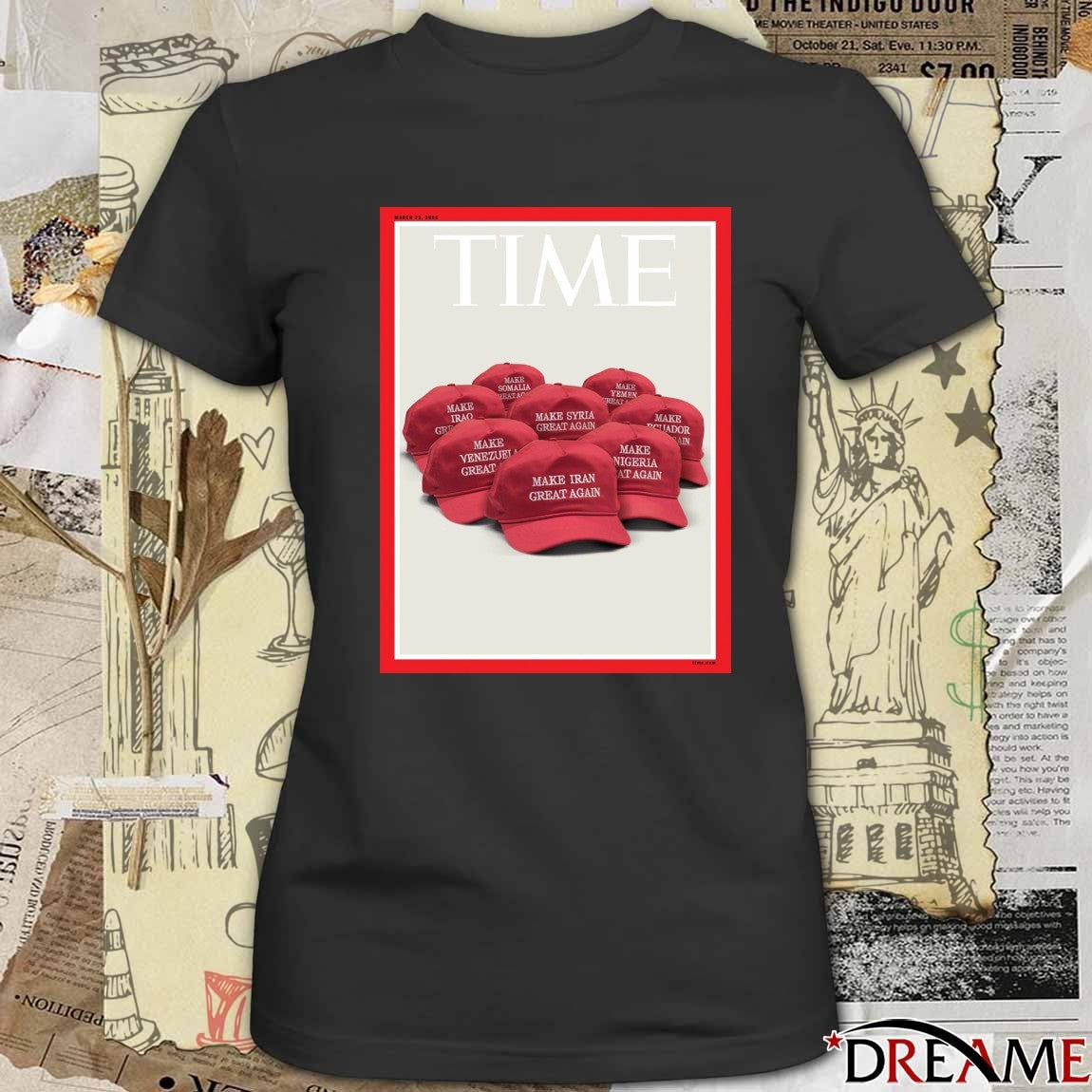 Time Make Venezuela, Iran, Syria Iraq Again March 23 2026 Poster t-shirt