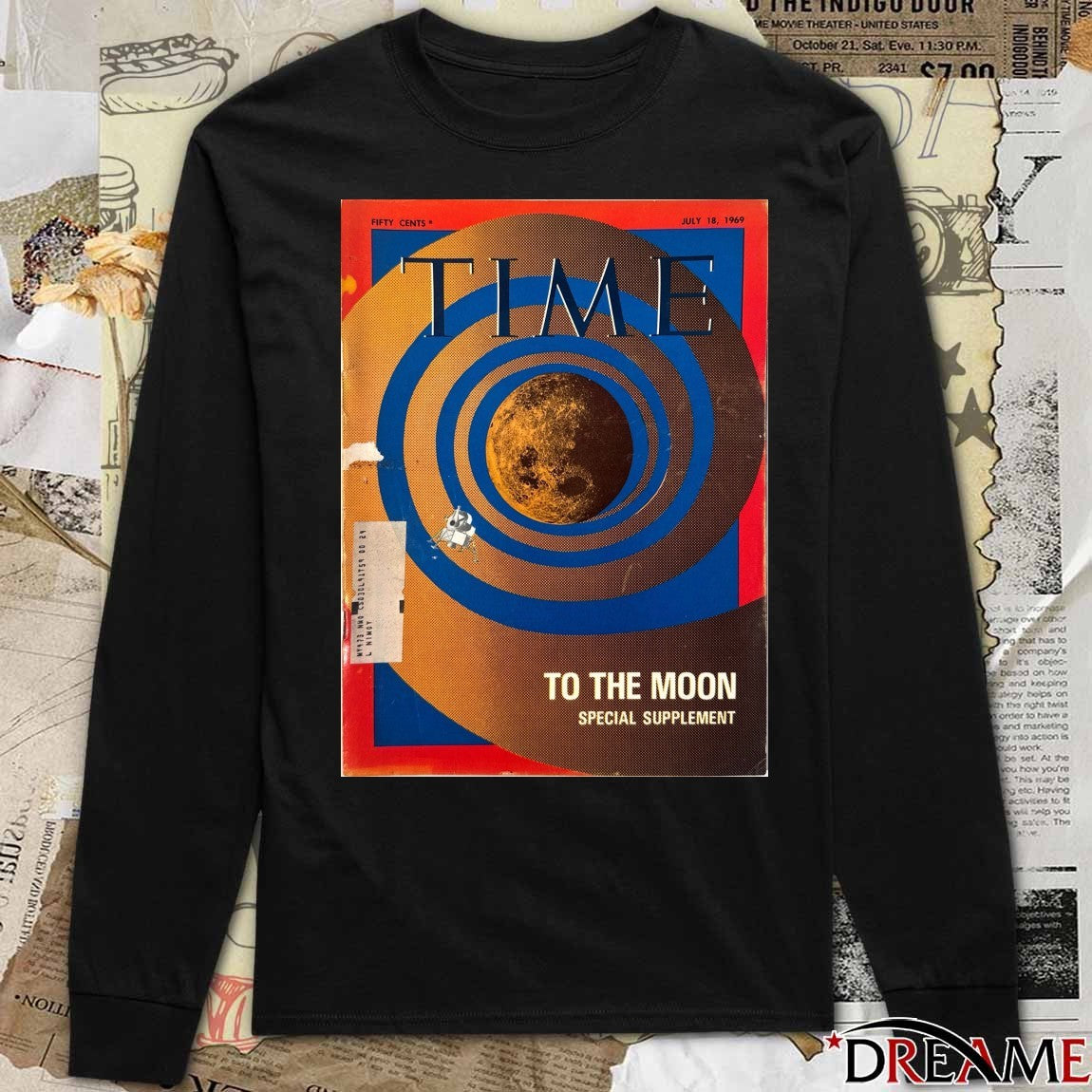 Time To The Moon Special Supplement July 18 1969 NASA Poster t-shirt