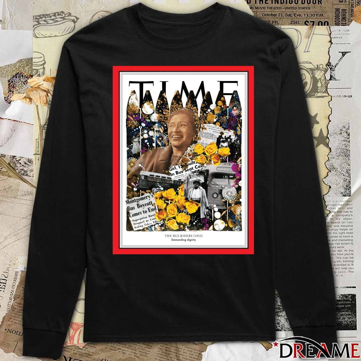 Time magazine The Bus Riders 1955 100 Women of the Year Demanding Dignity Poster t-shirt