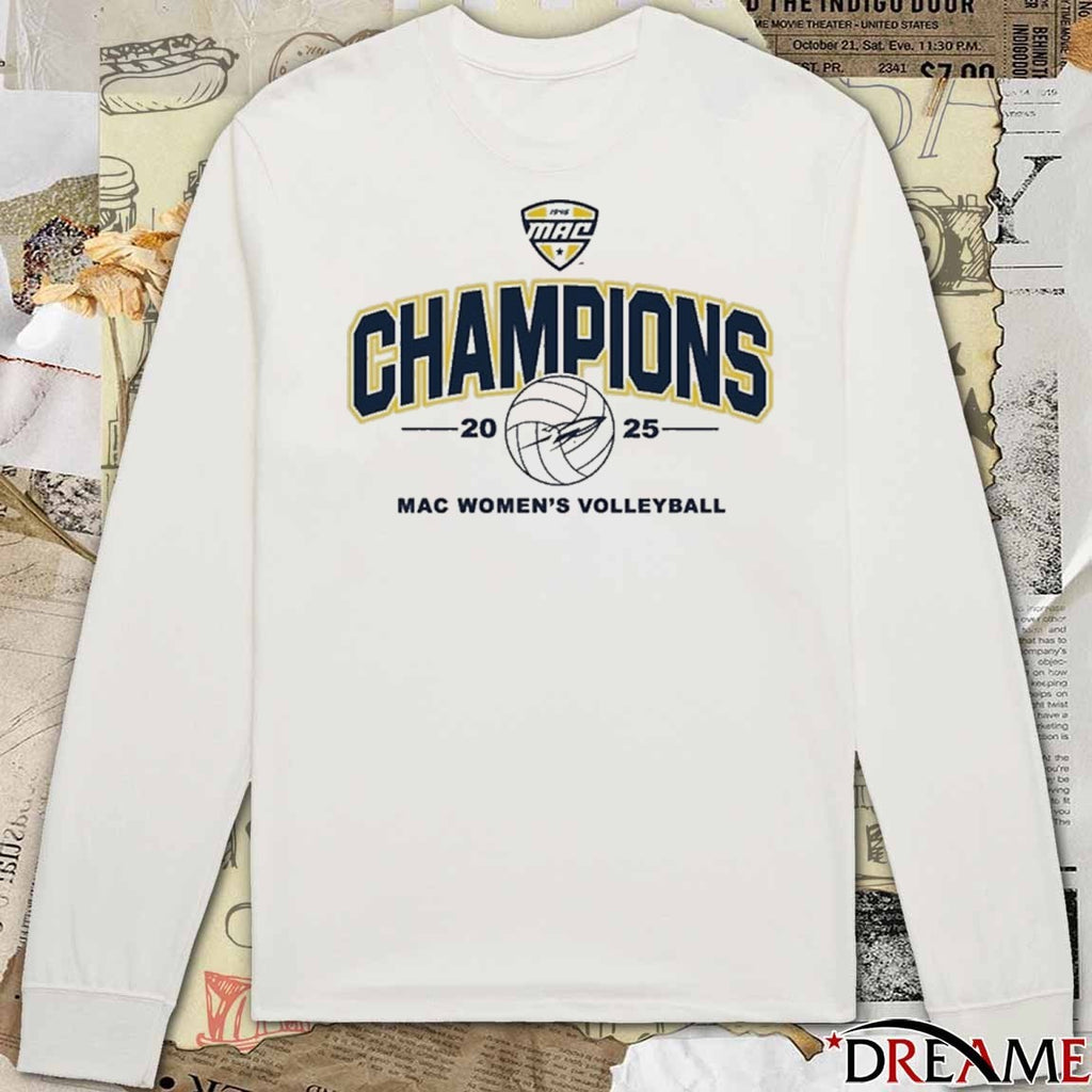 Toledo Rockets 2025 Mid-American Conference MAC Women’s Volleyball Tournament Champions t-shirt