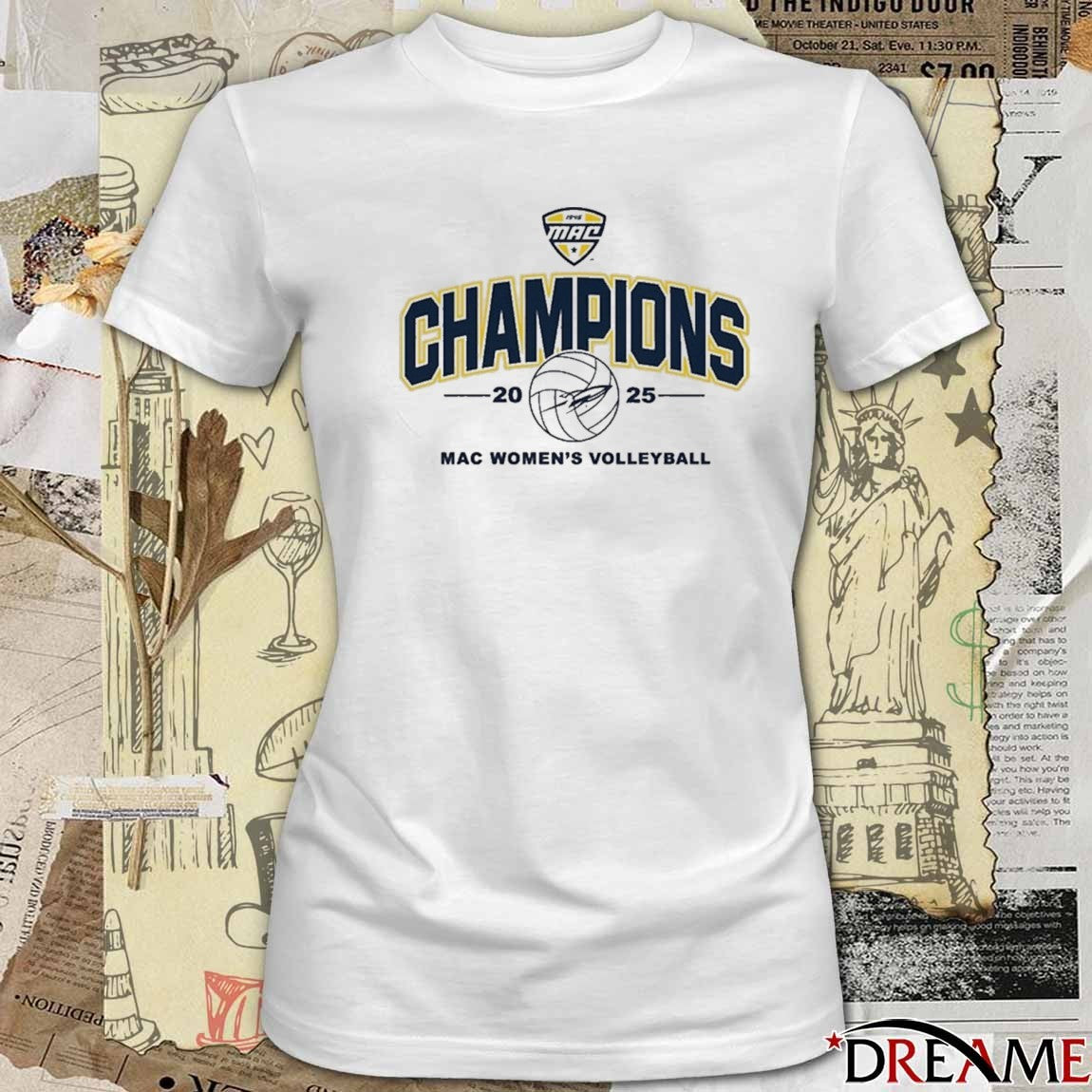 Toledo Rockets 2025 Mid-American Conference MAC Women’s Volleyball Tournament Champions t-shirt