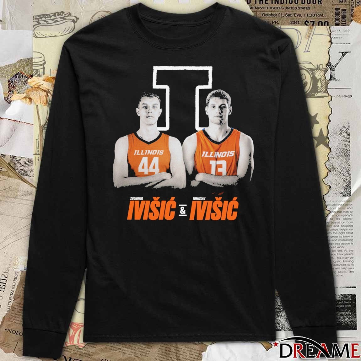 Tomislav Ivisic Ivisic Brothers 2 Illinois Fighting Illini Basketball t-shirt