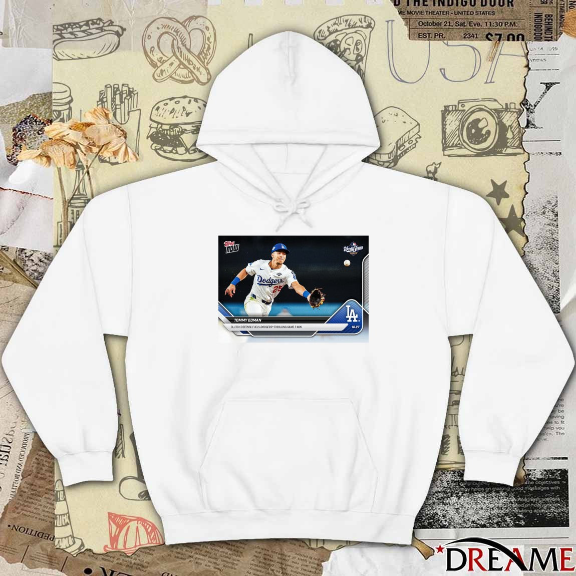 Tommy Edman 2025 MLB Topps Los Angeles Dodgers Clutch Defense Fuels Dodgers Thrilling Game 3 Win t-shirt