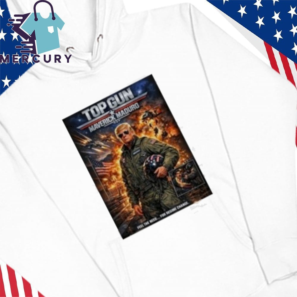 Gun Maverick Maduro Donald Trump Fighter Jet Shirt
