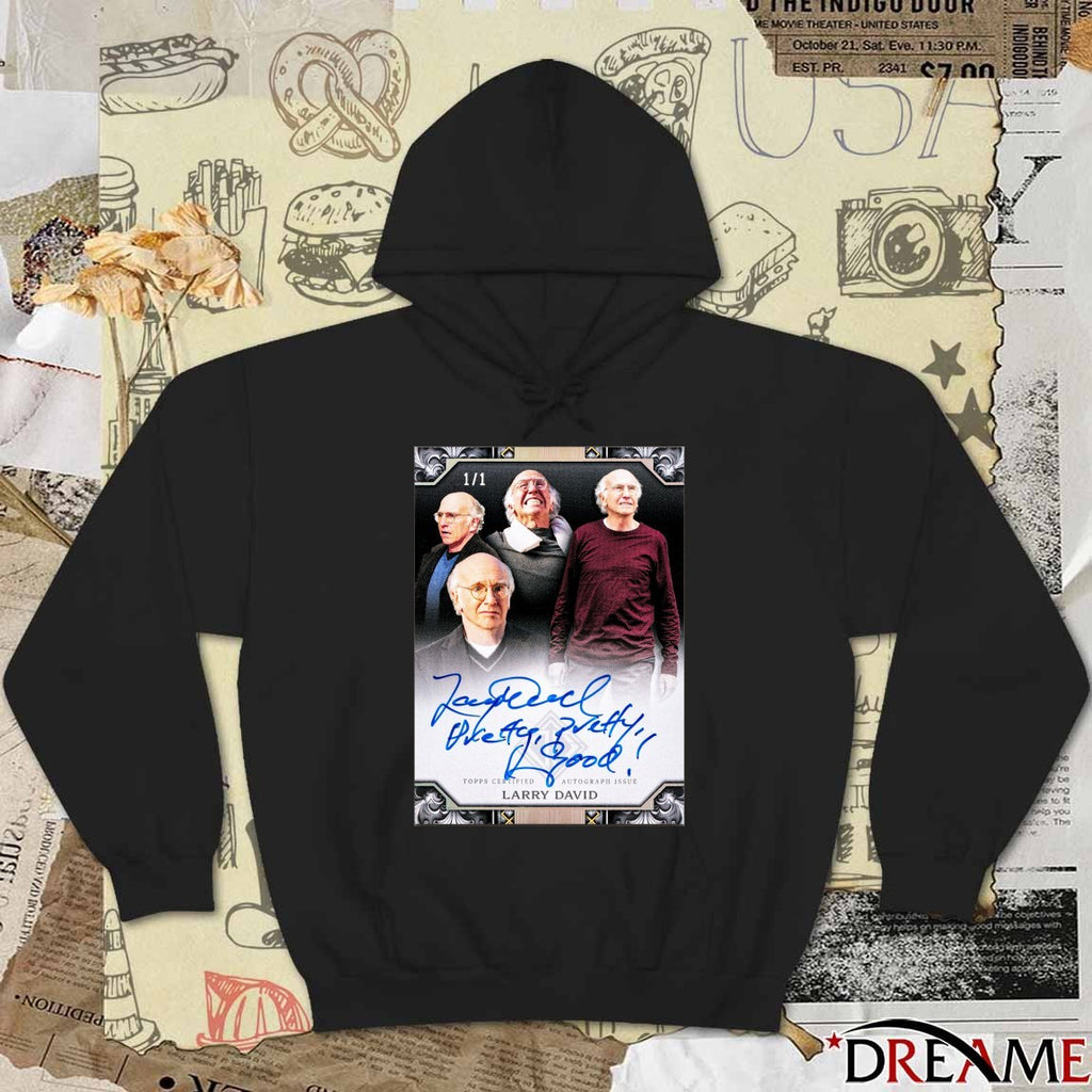 Topps Certified Autograph Issue Larry David Signature Poster t-shirt