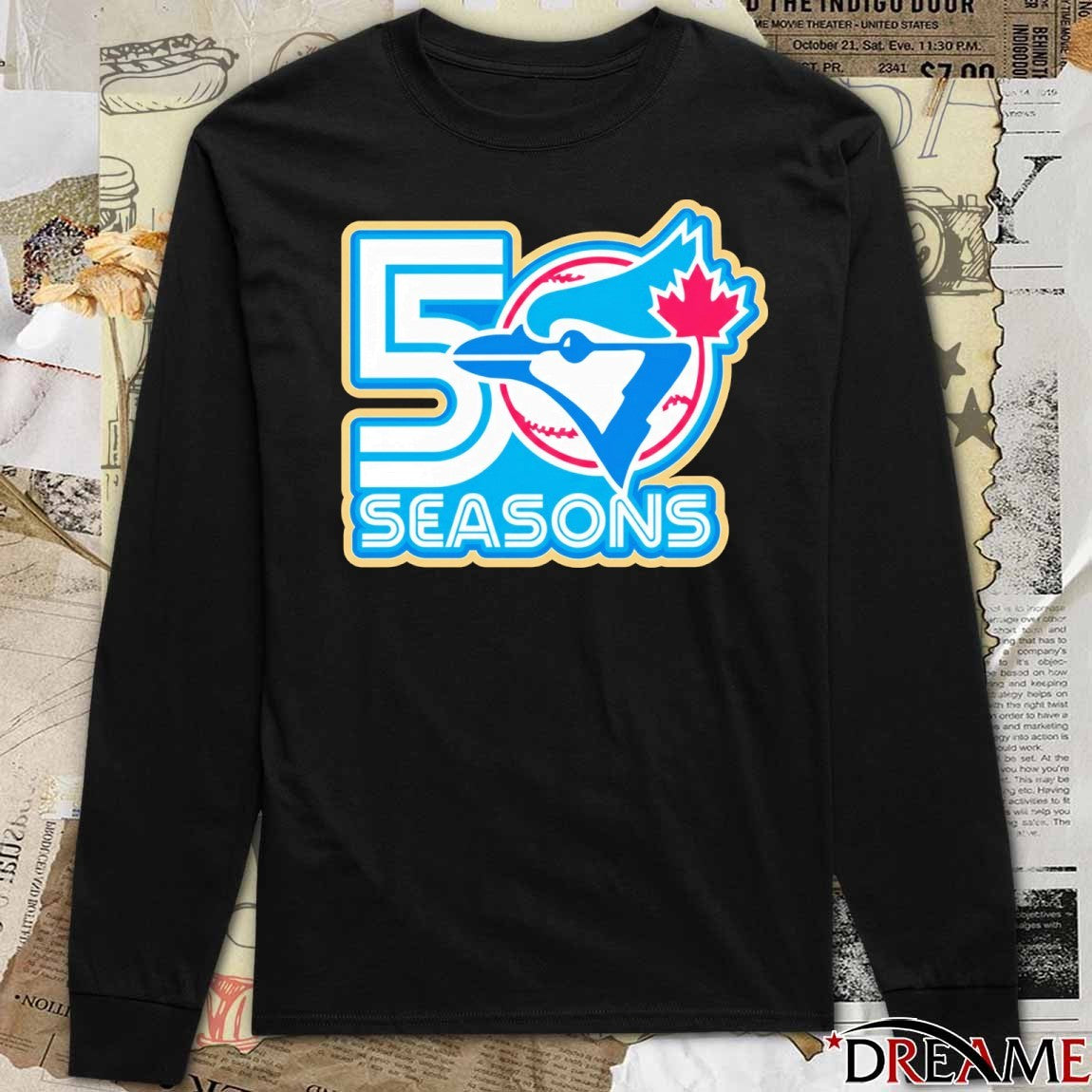 Toronto Blue Jays 50th Season Logo t-shirt