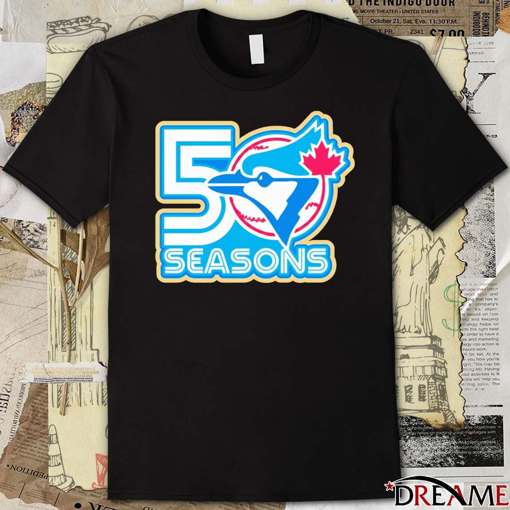 Toronto Blue Jays 50th Season Logo t-shirt