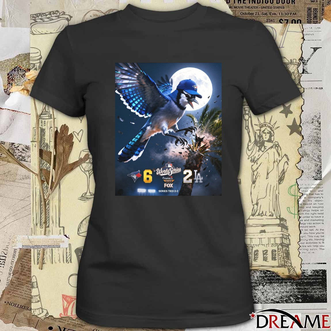 Toronto Blue Jays Vs Los Angeles Dodgers 2025 MLB World Series Final Score 6 – 2 Poster t-shirt