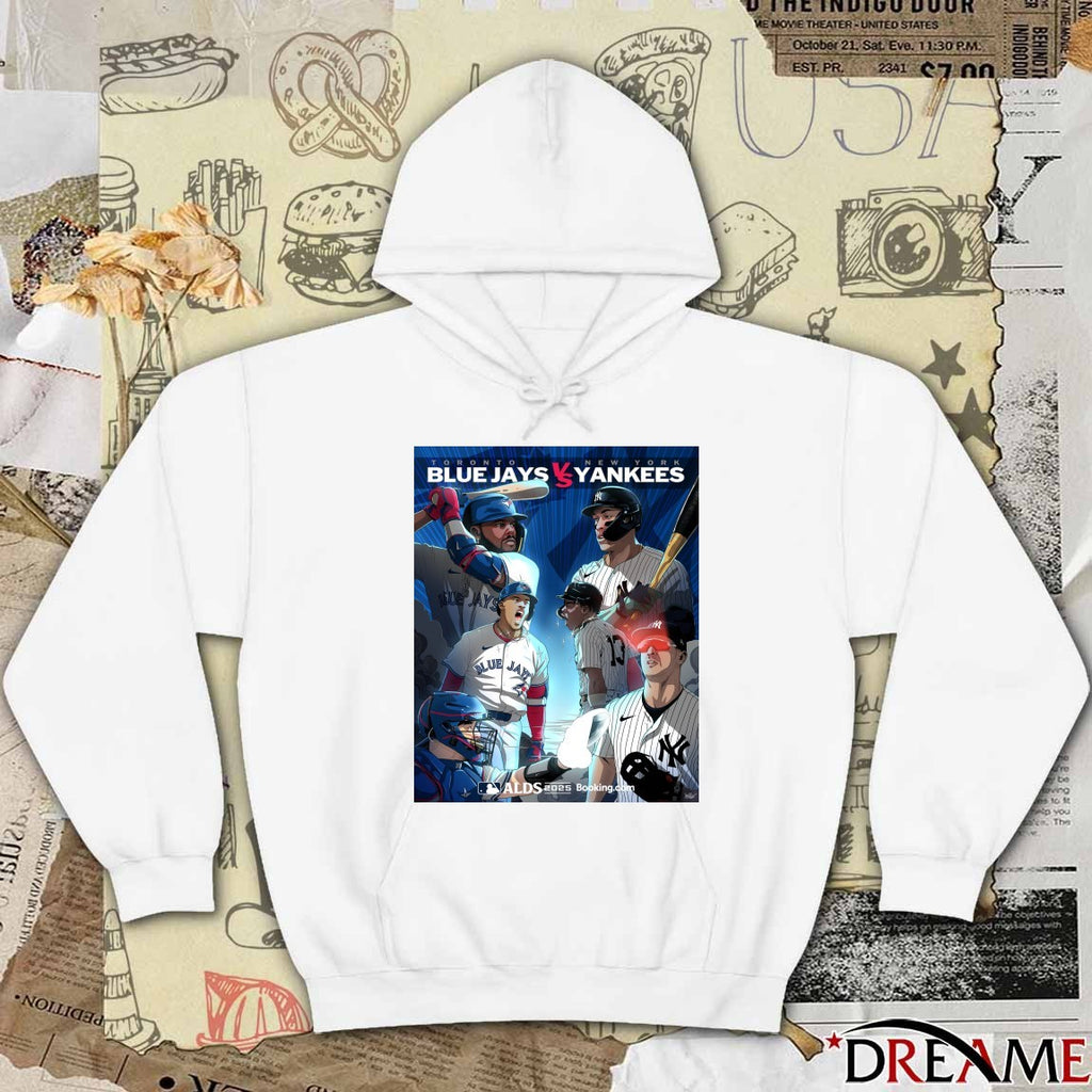 Toronto Blue Jays Vs New York Yankees 2025 American League Division Series ALDS Art Poster t-shirt