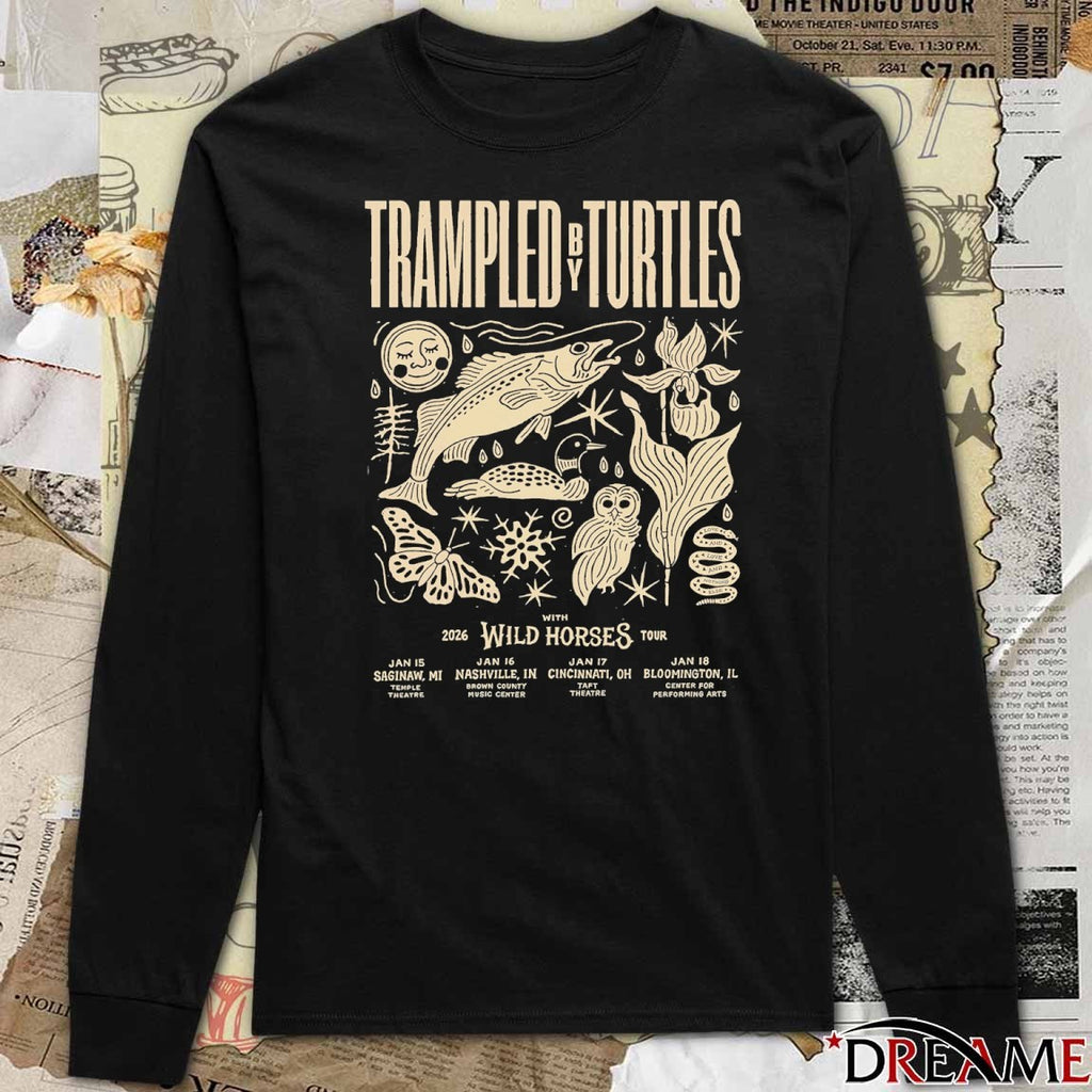 Trampled By Turtles With 2026 Wild Horses Tour January 15 – 28 t-shirt