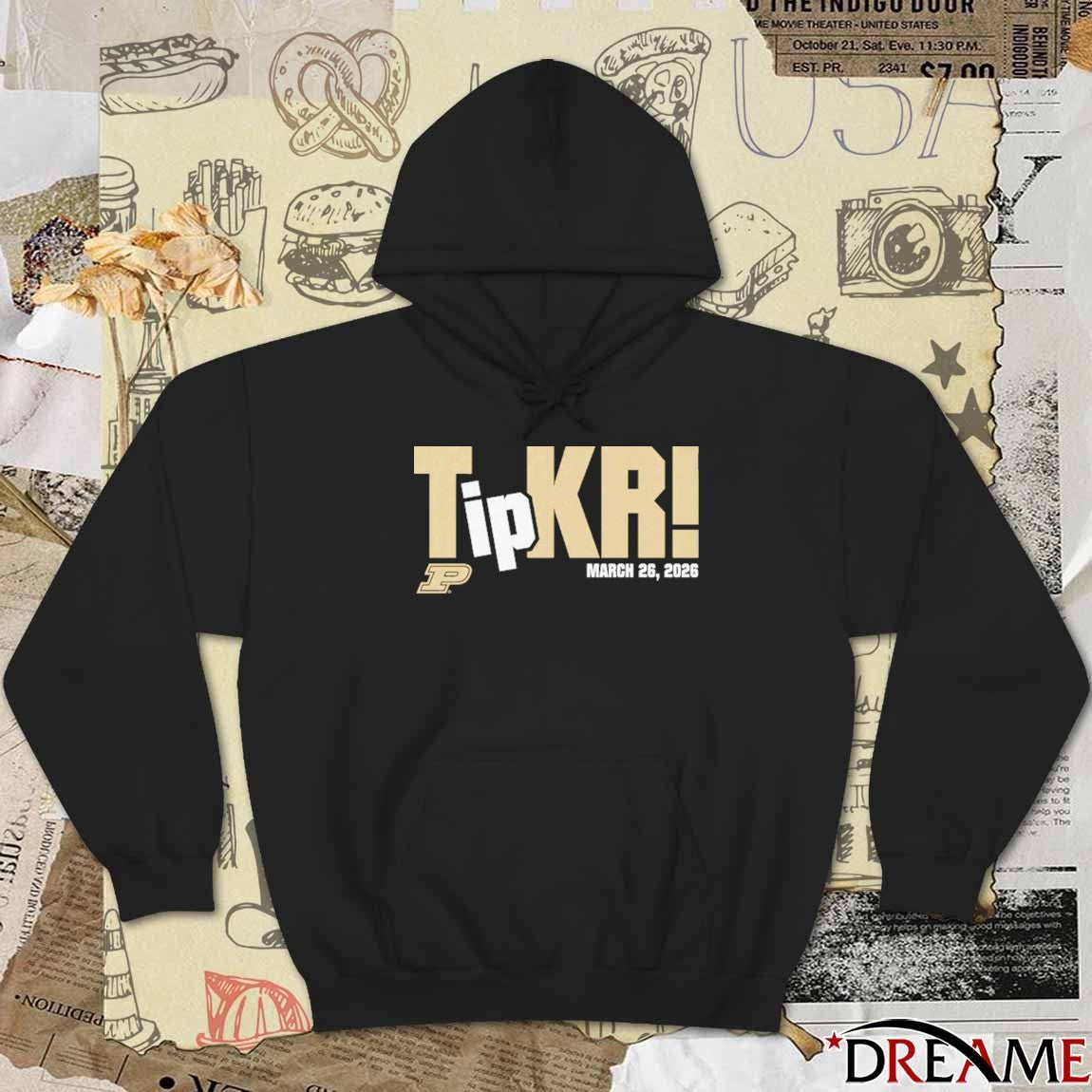 Trey Kaufman-Renn TipKR March 26 2026 Purdue Boilermakers t-shirt