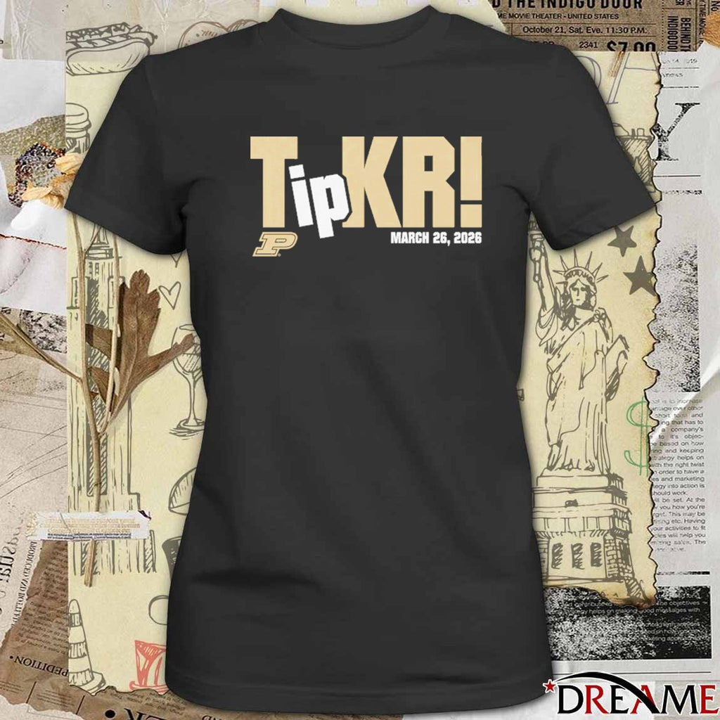Trey Kaufman-Renn TipKR March 26 2026 Purdue Boilermakers t-shirt