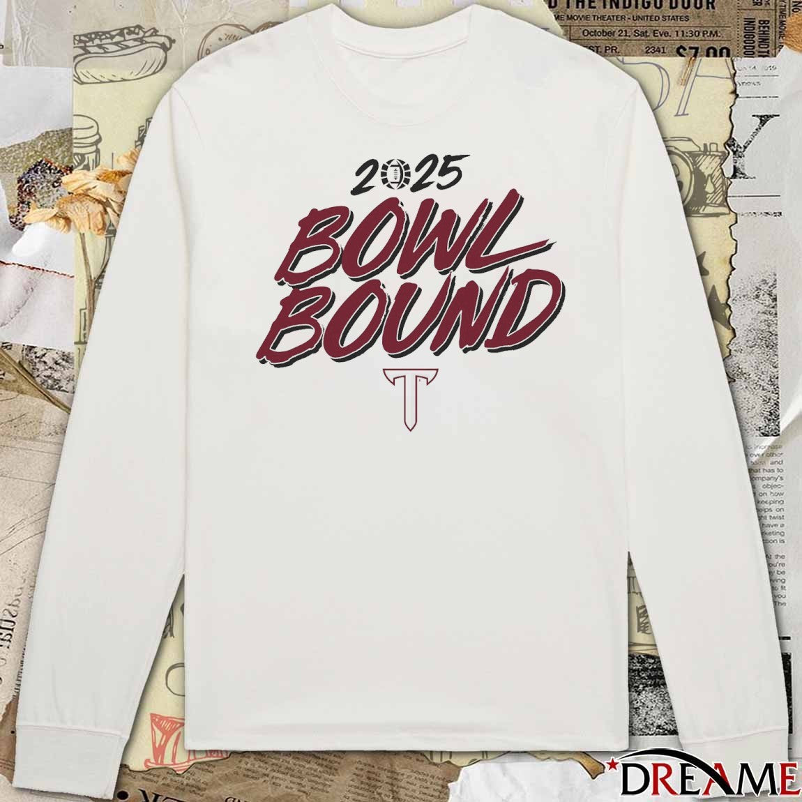Troy Trojans football NCAA 2025 Bowl Bound t-shirt