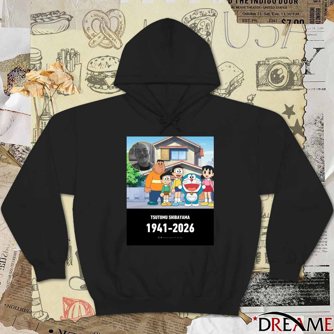Tsutomu Shibayama 1941 – 2026 Anime Shots t-shirt