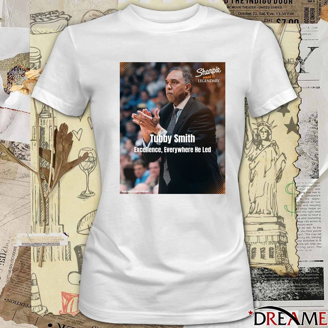 Tubby Smith Excellence, Everywhere He Led Sharpie Make It Legendary Poster t-shirt