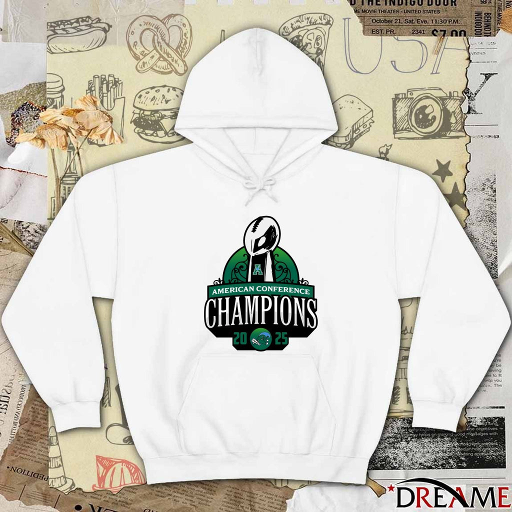 Tulane Green Wave 2025 American Conference Champions New Logo t-shirt
