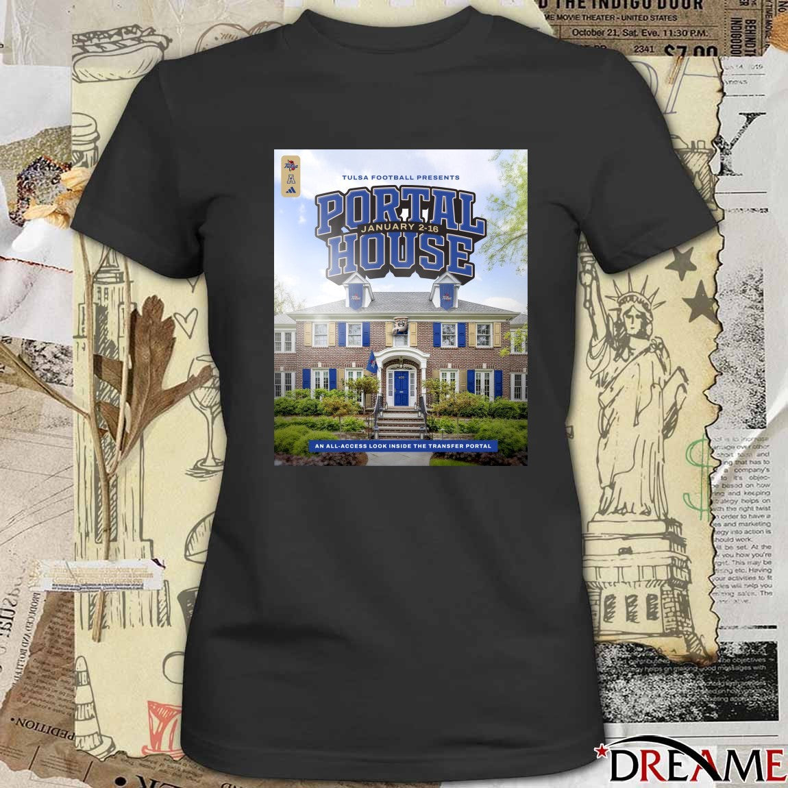 Tulsa Football Presents Portal House An All-access Look Inside The Transfer Portal 2026 Poster t-shirt