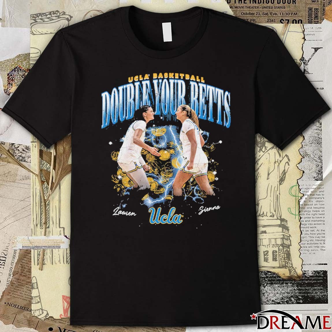UCLA Bruins Basketball Lauren Betts And Sienna Betts Double your Betts t-shirt
