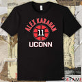 UConn Huskies Basketball Alex Karaban Name Number Ball 11 t-shirt
