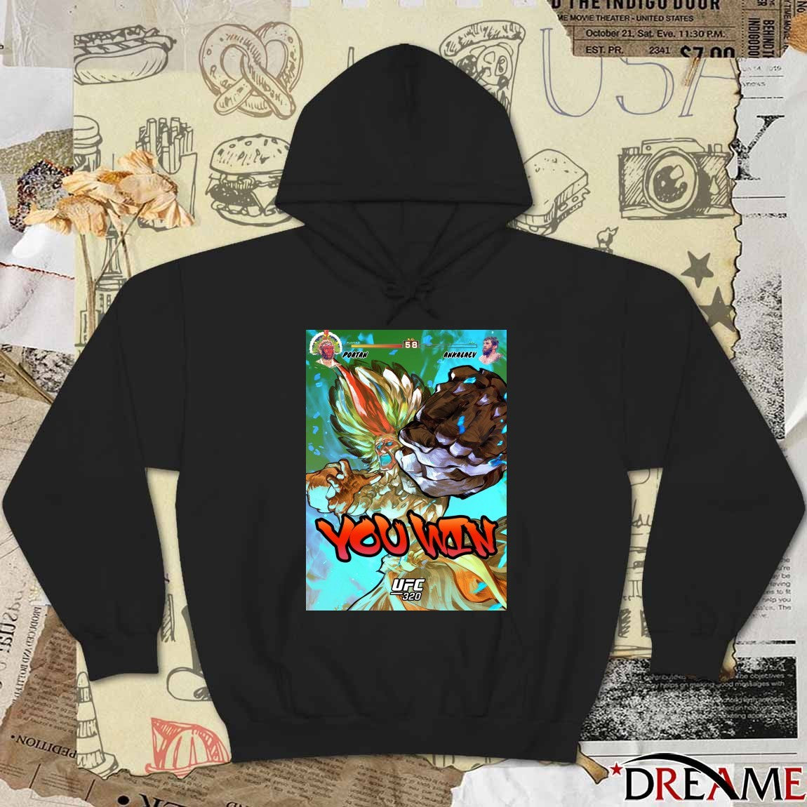 UFC 320 You Win Alex Poatan Pereira Vs Magomed Ankalaev Art Poster t-shirt