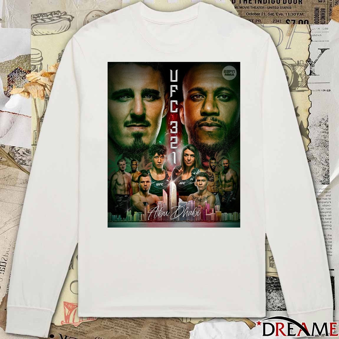 UFC 321 Abu Dhabi This Card Will Be Action-Paacked From The Opening Bell Poster t-shirt