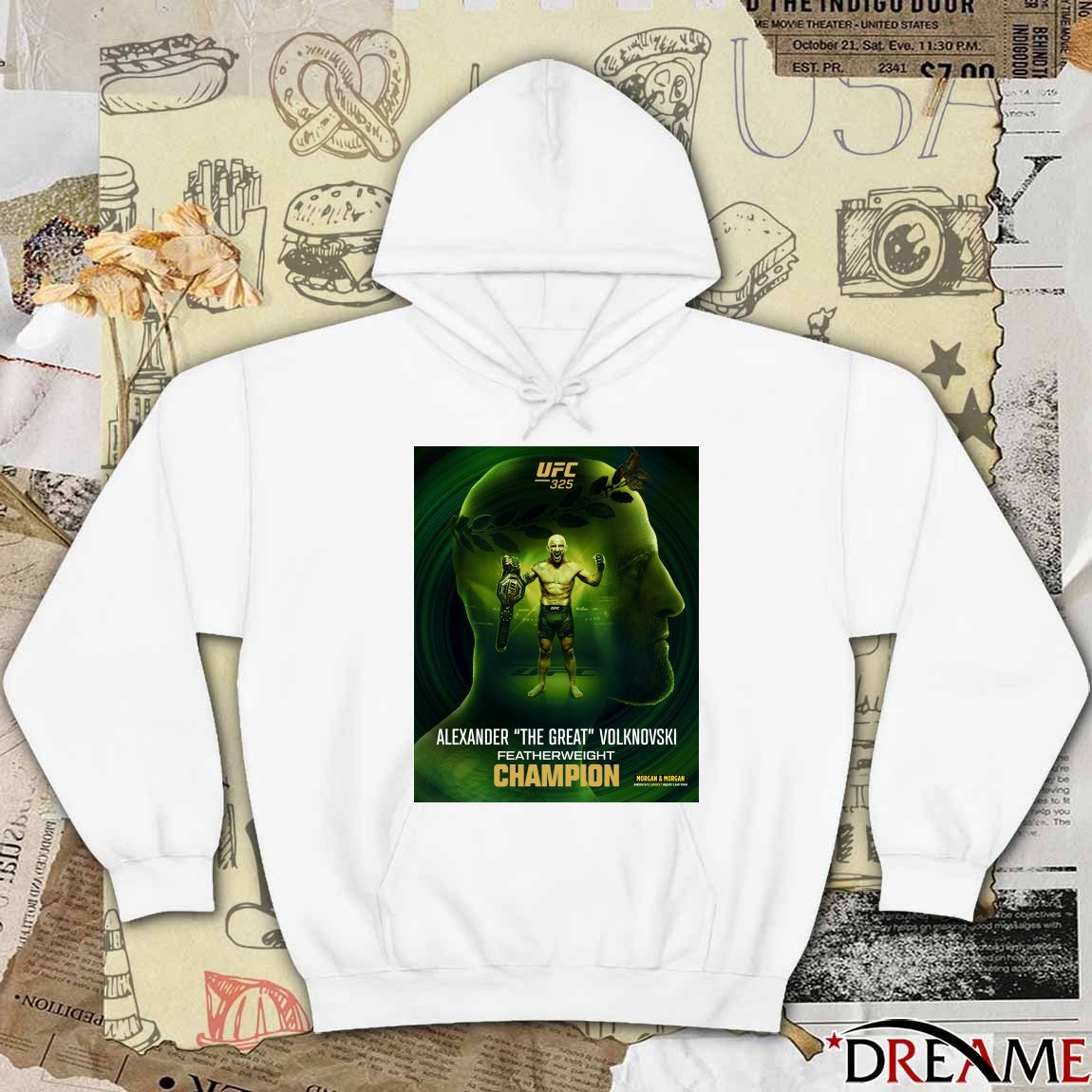 UFC 325 Alexander The Great Volkanovski defeats Diego Lopes Featherweight Champion Poster t-shirt