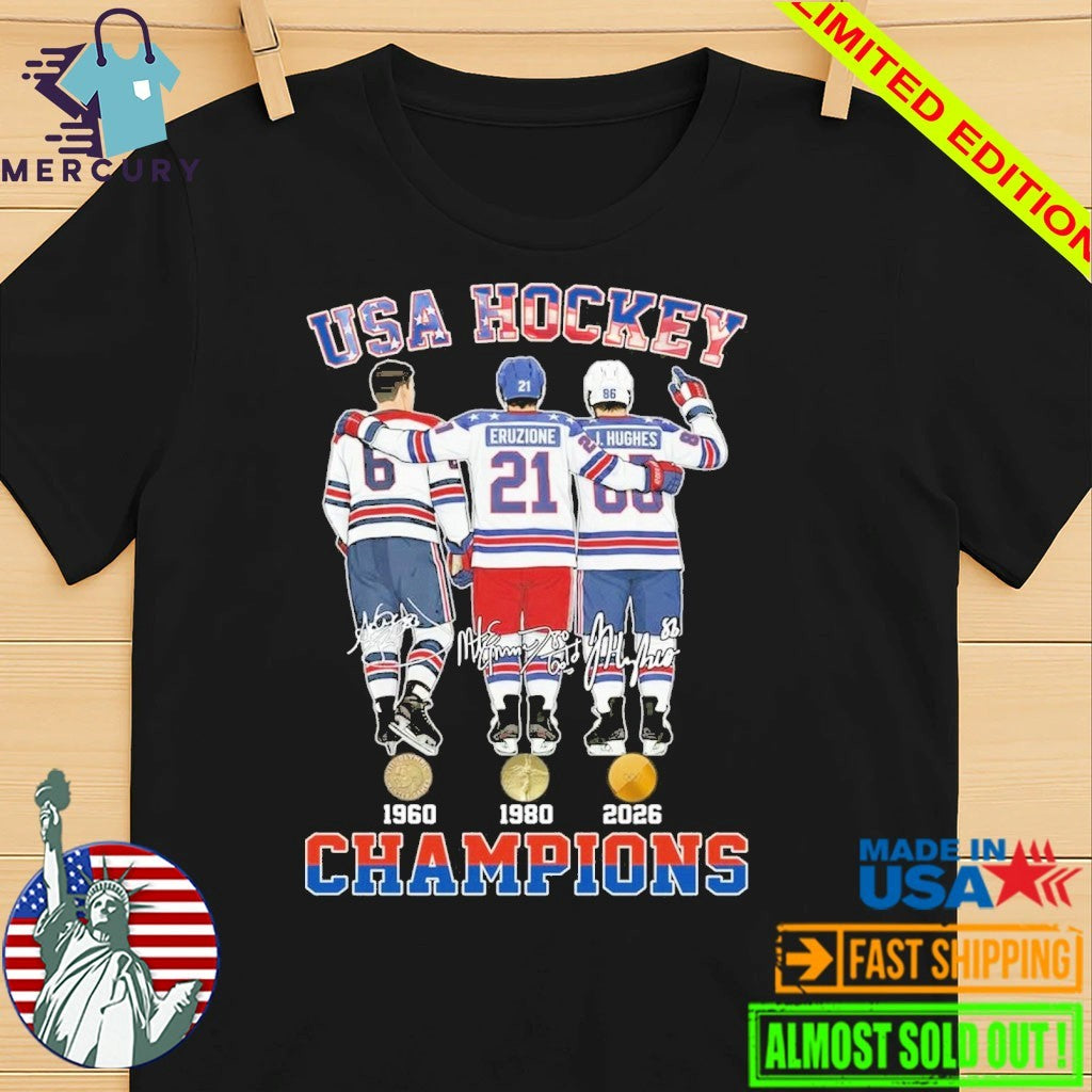 USA Hockey Champions 1960-1980-2026 Signature Shirt