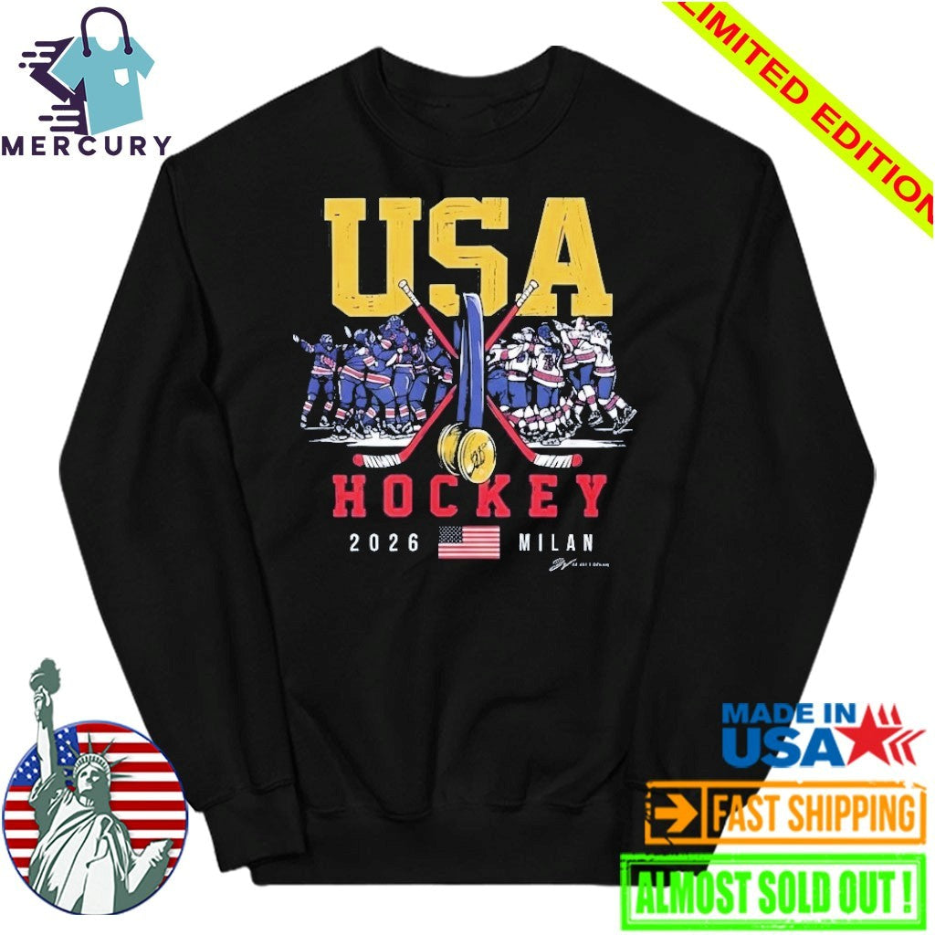 USA Hockey Gold Medal Winner 2026 Milan Shirt