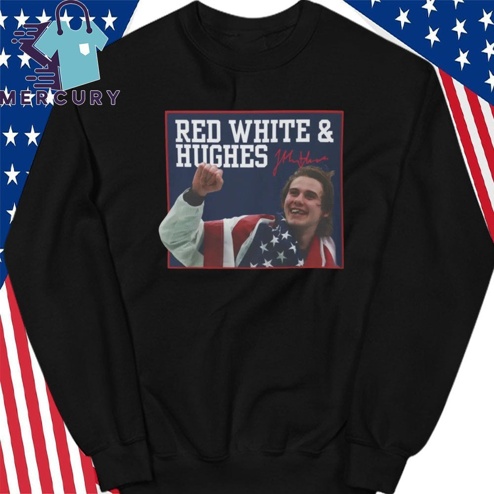 USA Hockey Red White And Hughes Shirt
